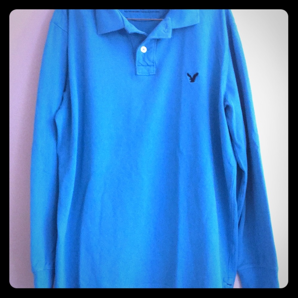 American Eagle Long sleeve polo